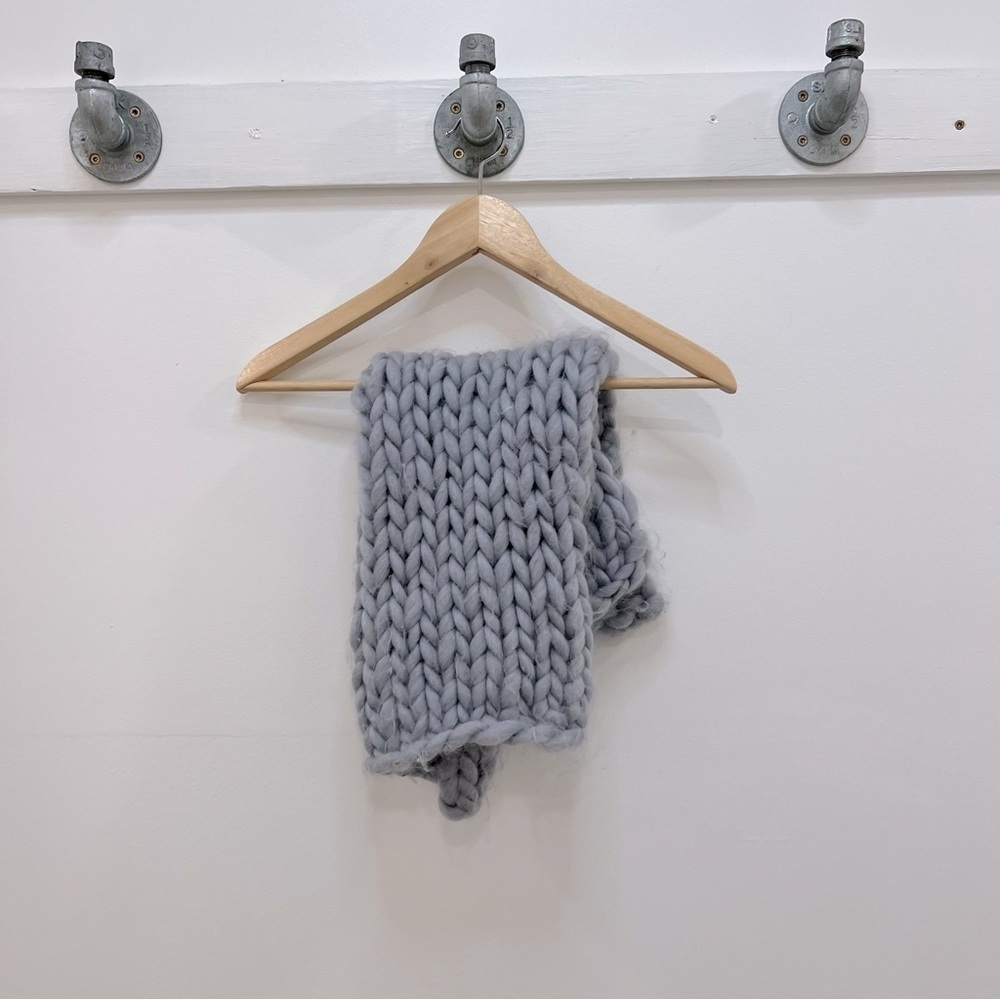 Chunky knit baby blanket